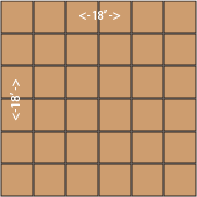 18x18 dance floor